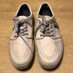Polo Ralph Lauren Size 10 White Sneakers Leather